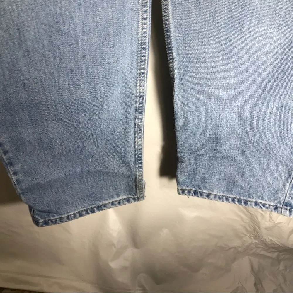 Levi's 550 Relaxed Fit Tapered Blue Wash Jeans Sz 38x34 USA